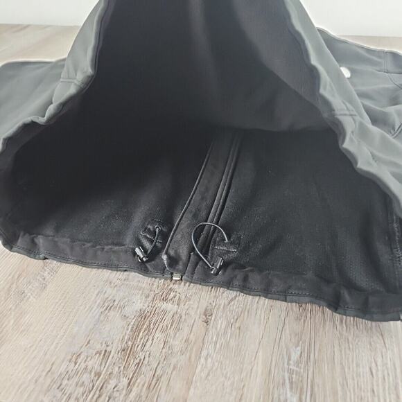 The North Face Jacket Mens Medium Black Zip Pleated Cropped Coat Shell - Picture 8 of 8